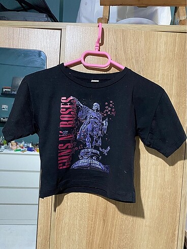guns n roses crop tişört