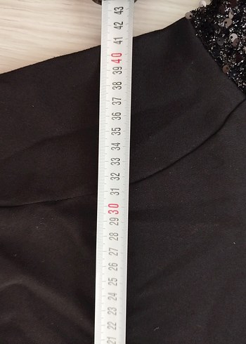 Uzun Kollu Siyah Gotik Elbise - Görsel 6