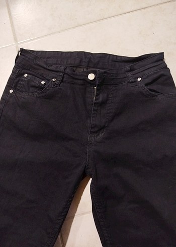 Siyah Kadın Normal Boy Denim Pantolon - Görsel 4