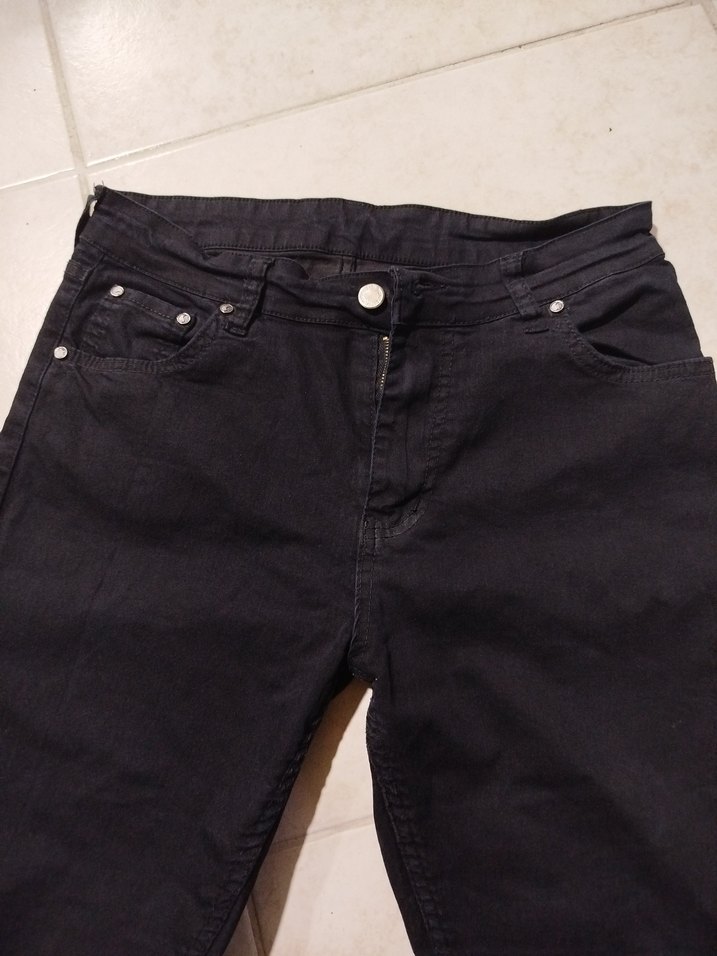Siyah Kadın Normal Boy Denim Pantolon - Görsel 4