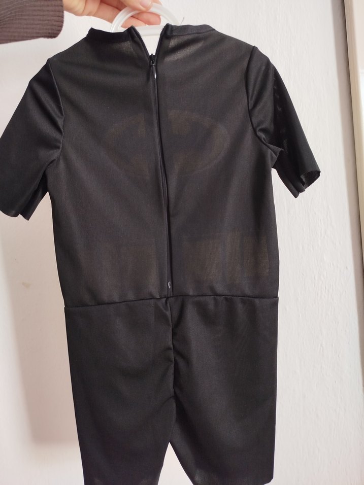 Siyah Batman Desenli Kısa Kollu Çocuk Kostümü - Görsel 2