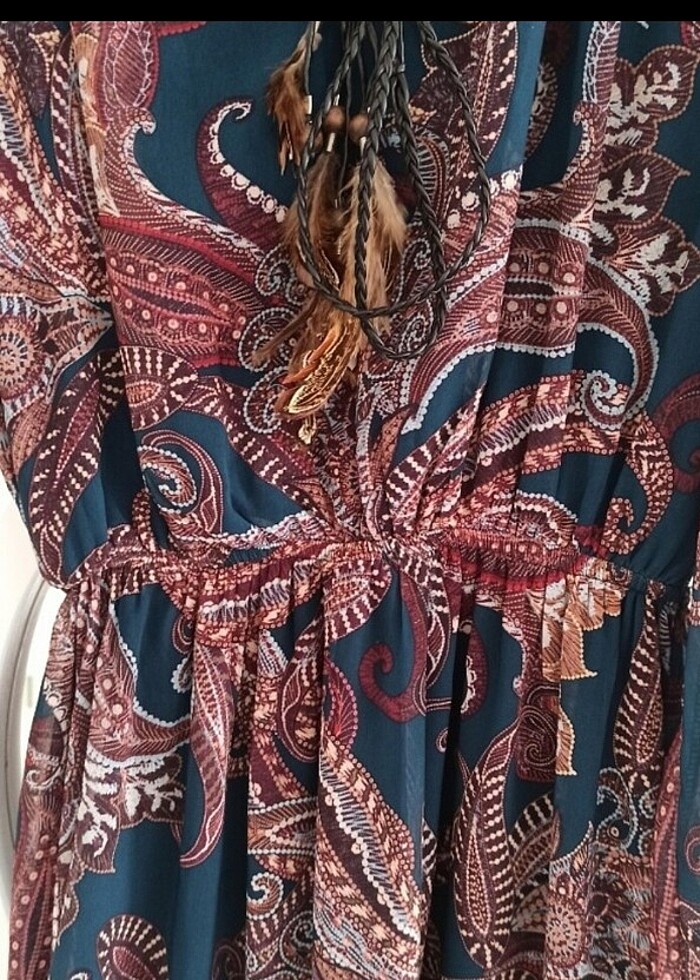 Şifon yazlık elbise  - Görsel 2