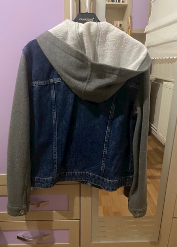 Hırkalı kot ceket - Görsel 2