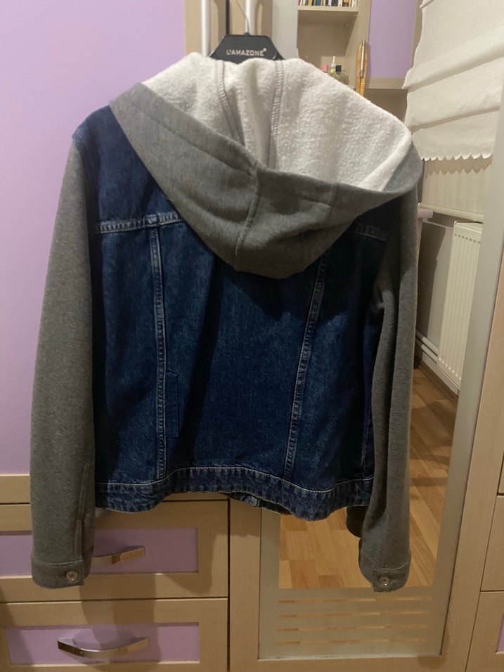 Hırkalı kot ceket - Görsel 2