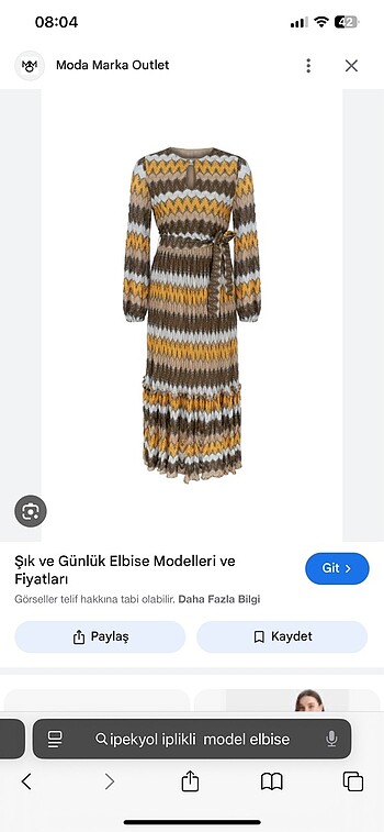 Ipekyol missoni kumaş elbise