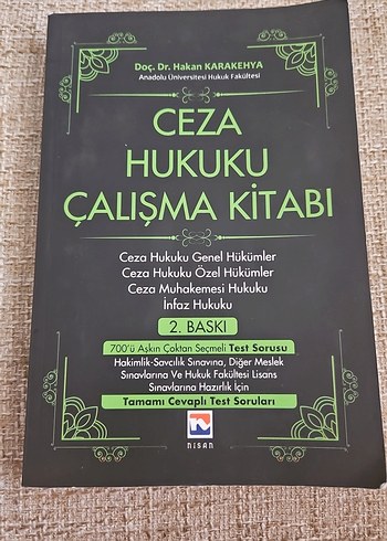 Ceza Hukuku Çalışma Kitabı 2. Baskı