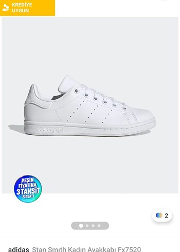 adidas Stan Smith Beyaz Kadın Spor Ayakkabı
