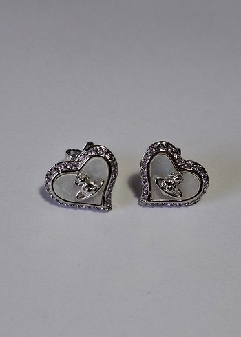 Vivienne Westwood Heart Silver Küpe