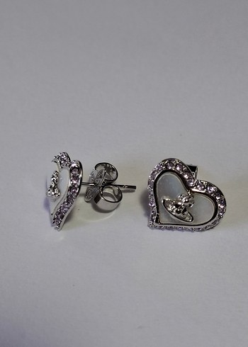 Beden Vivienne Westwood Heart Silver Küpe