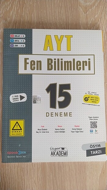 AYT FEN BİLİMLERİ DENEMESİ