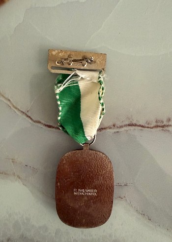 Yeşil Vintage İsviçre Rozeti - Görsel 2