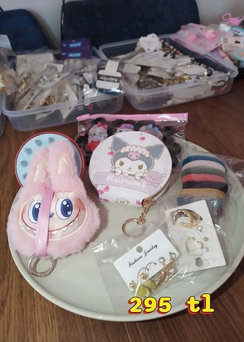 Pembe Elastik Moda Aksesuar Paketi