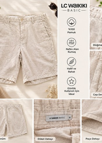 LC Waikiki Basic Bej Pamuklu Sort