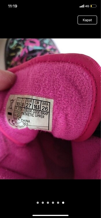 27 Beden pembe Renk Skechers bot