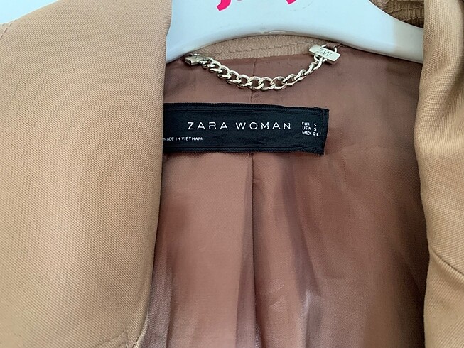 s Beden camel Renk Zara Trençkot
