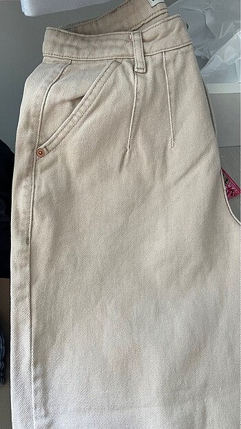 36 Beden camel Renk Baggy pantolon