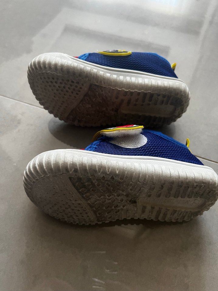 Erkek Çocuk Renkli Arabalı Cırt Cırtlı Ayakkabı - Görsel 3