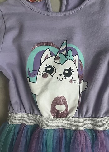 Kız Çocuk Uzun Kollu Elbise - Görsel 3