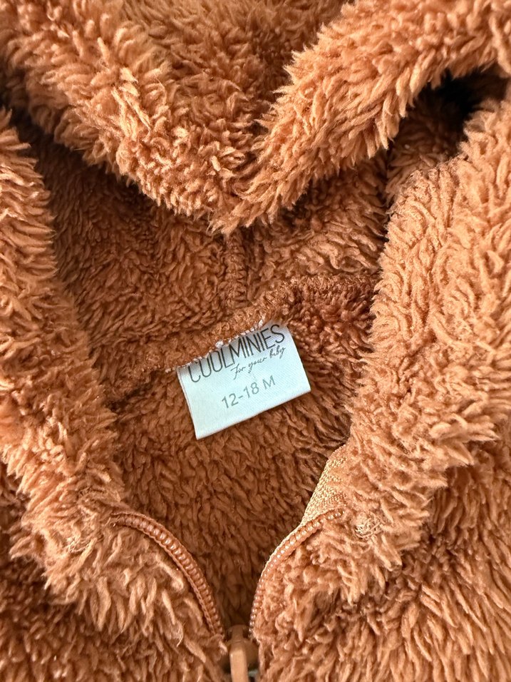 Kahverengi Kürklü Bebek Tulumu - Görsel 2