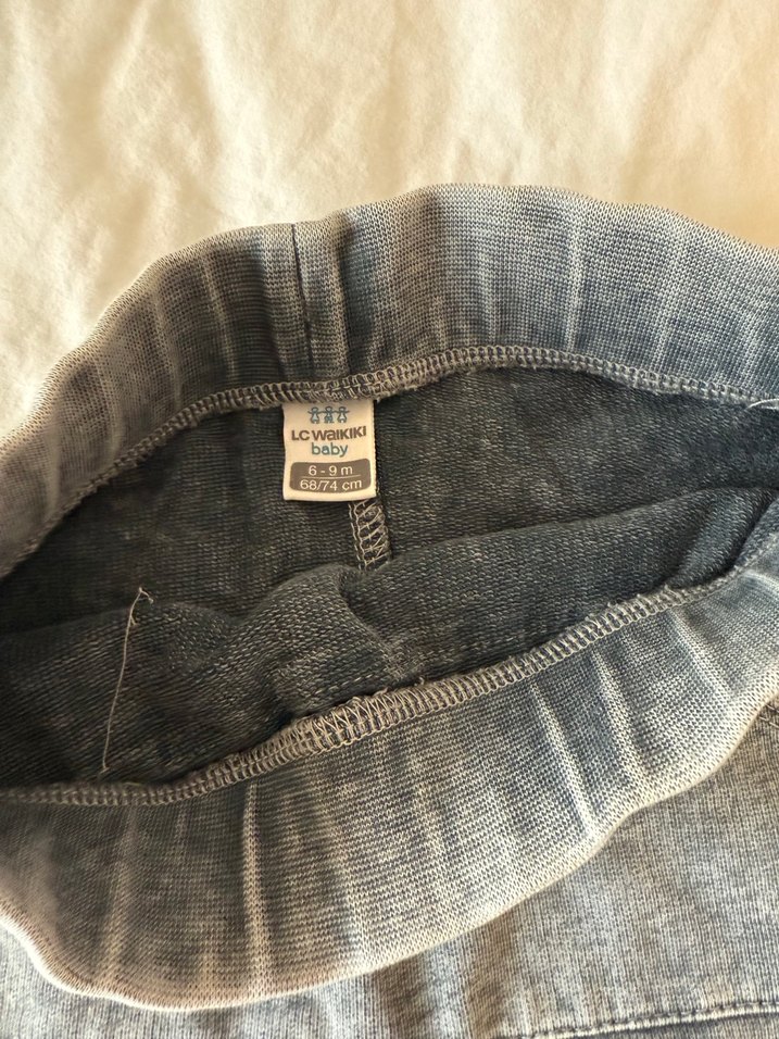 Gri Eskitme Kumaştan Erkek Şort - Görsel 2