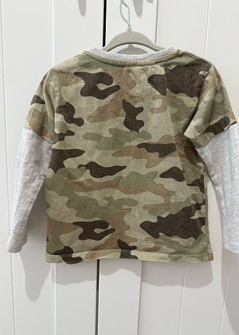 Kamuflaj Desenli Erkek Çocuk Sweatshirt - Görsel 4