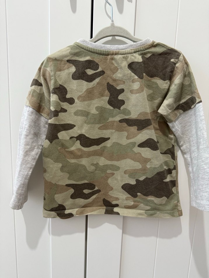 Kamuflaj Desenli Erkek Çocuk Sweatshirt - Görsel 4