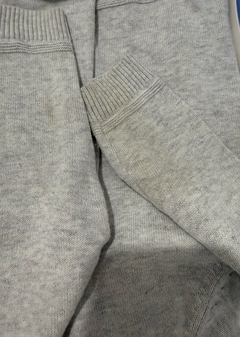 Gri Erkek Çocuk Nakışlı Triko Kazak - Görsel 4