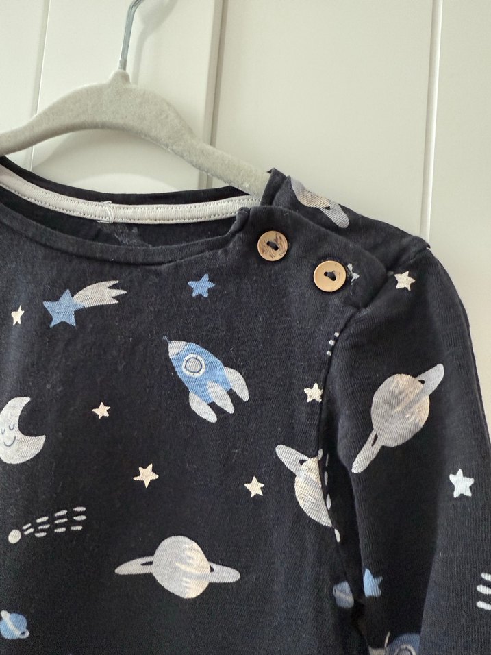 Uzun Kollu Uzay Desenli Erkek Sweatshirt - Görsel 2