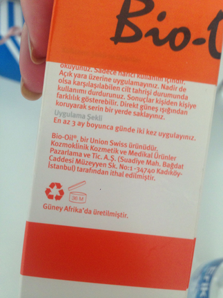 m Beden Bio-oil vücut yağı