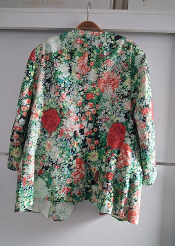 Çiçek Desenli Bohem Kadın Ceket - Görsel 4