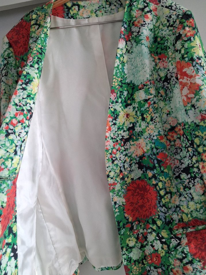 Çiçek Desenli Bohem Kadın Ceket - Görsel 3