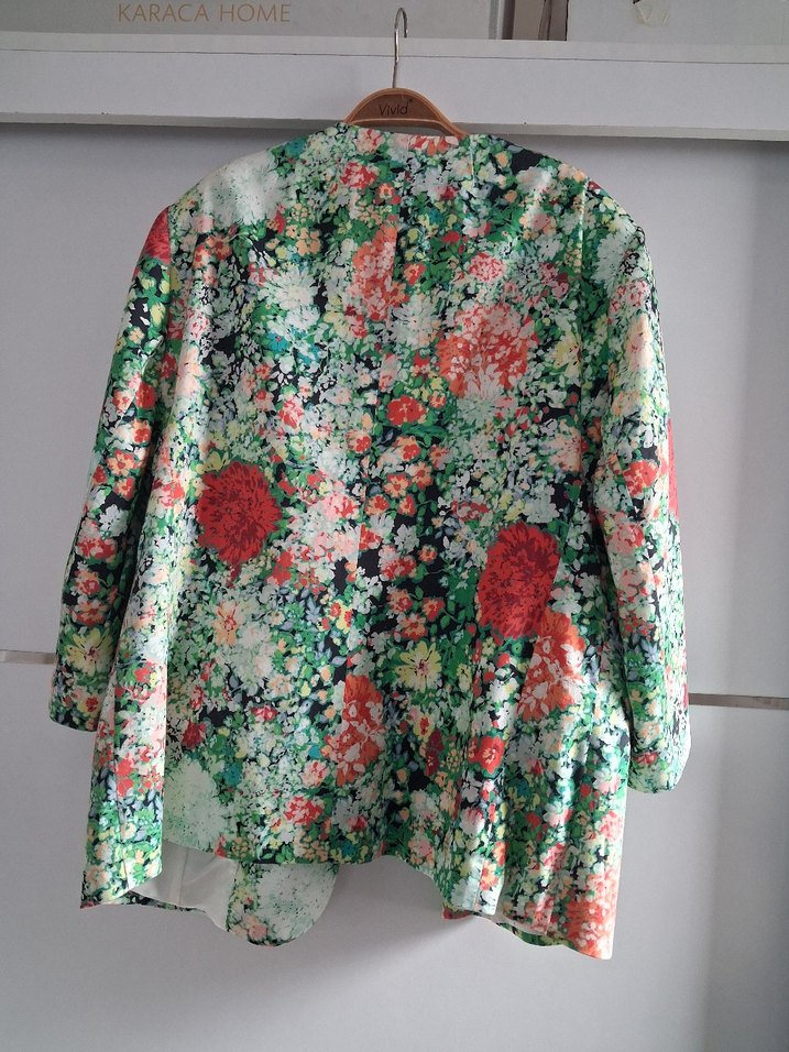 Çiçek Desenli Bohem Kadın Ceket - Görsel 4