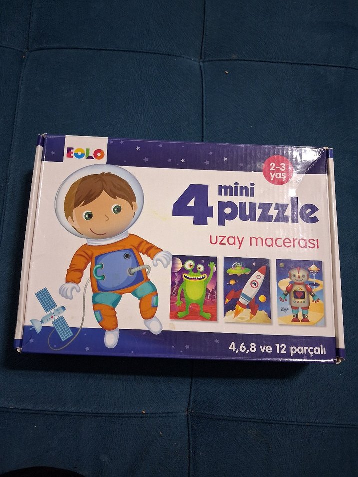 Uzay Temalı Çocuk Puzzle Seti - Görsel 4
