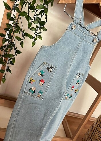 6 Yaş Beden mavi Renk MIKI SALOPET unisex