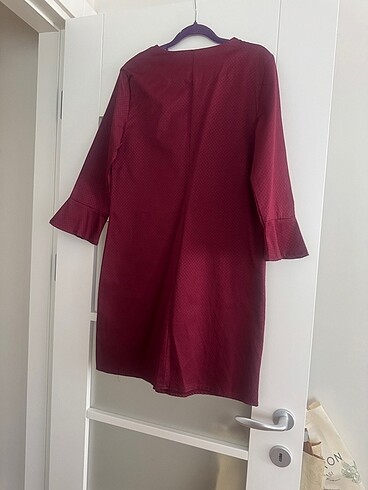 Trendyol bordo ofis elbisesi - Görsel 5