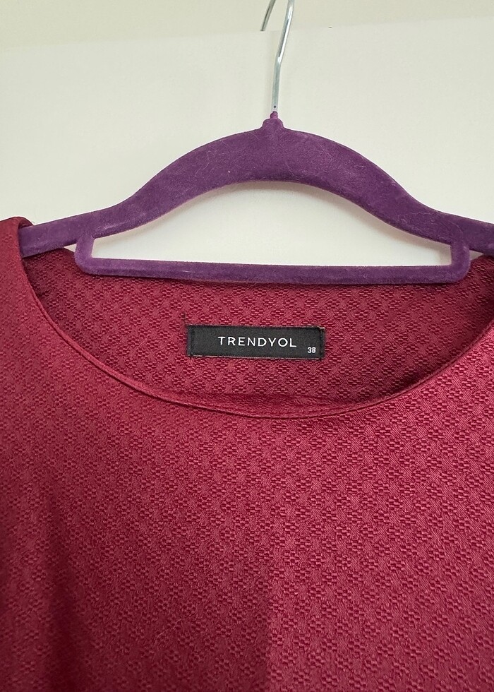 Trendyol bordo ofis elbisesi - Görsel 3