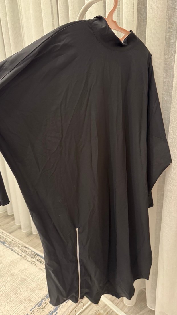 Siyah Salaş Uzun yarasa kollu tesettür mayo - Görsel 2