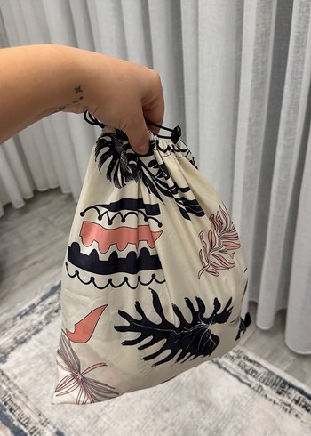 Pudra  tasarım marka Uzun desenli tesettür mayo - Görsel 3