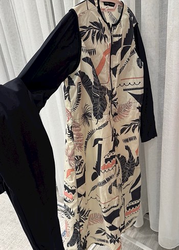 Pudra  tasarım marka Uzun desenli tesettür mayo - Görsel 2