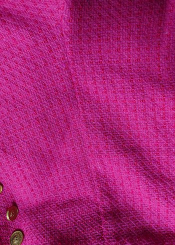 Düğmeli Mini Pembe Triko Şort - Görsel 5