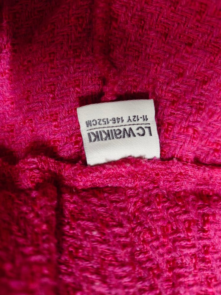 Düğmeli Mini Pembe Triko Şort - Görsel 4