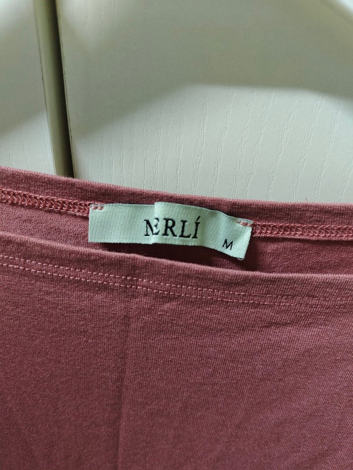 Kadın  Denim Kayık Yaka Bluz - Görsel 4