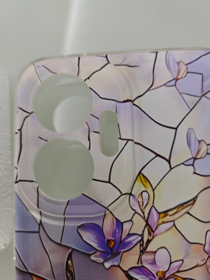 Bohem Mor Şeffaf Telefon Kılıfı - Görsel 4