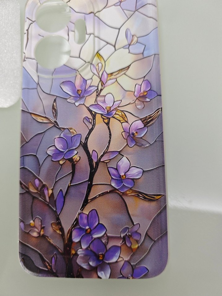 Bohem Mor Şeffaf Telefon Kılıfı - Görsel 3