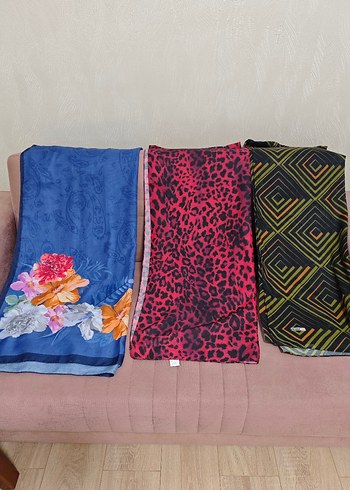 Kadın Bohem Çok Renkli Şal Seti - Görsel 2