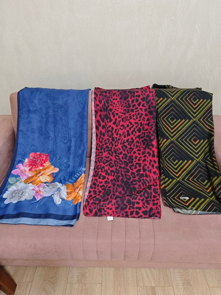 Kadın Bohem Çok Renkli Şal Seti - Görsel 2