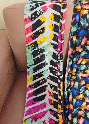 Renkli Pileli Bohem Kadın Şal - Görsel 4