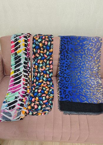 Renkli Pileli Bohem Kadın Şal - Görsel 3