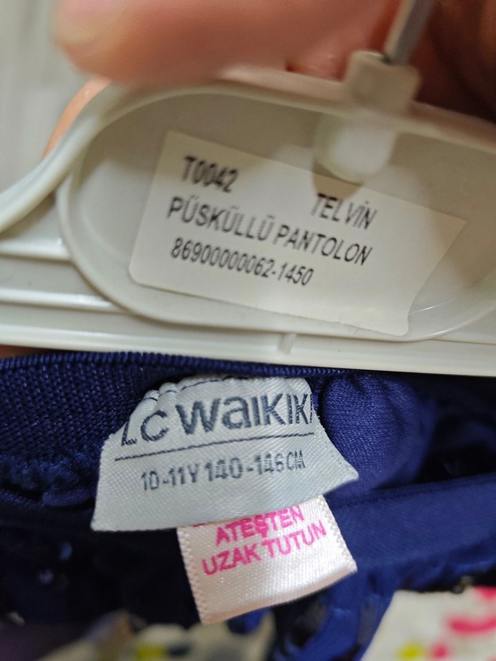 Koyu Mavi Kız Çocuk Fırfırlı Etek - Görsel 4