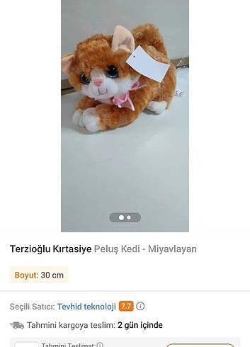  Beden Renk Peluş oyuncak kedi 